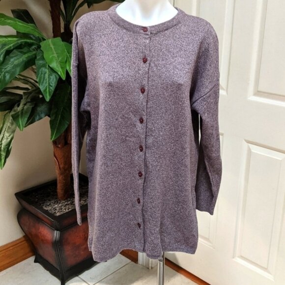 Eileen Fisher Purple Speck Women's Cardigan Size S - Picture 1 of 8